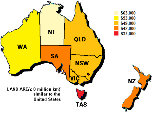 Tìm hiểu về lương và thu nhập các ngành nghề tại Úc
