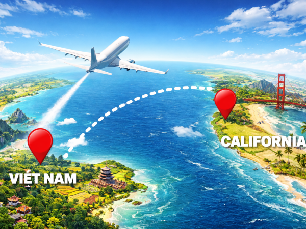 Giá vé một chiều từ Tân Sơn Nhứt đi California, Hoa Kỳ