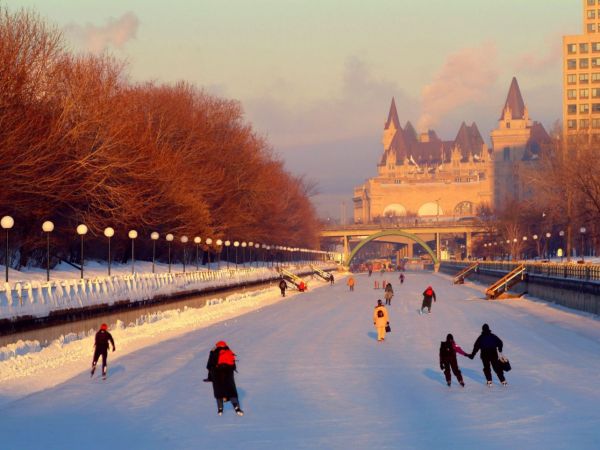 Cảnh quan Canada vào đông như thế nào ?