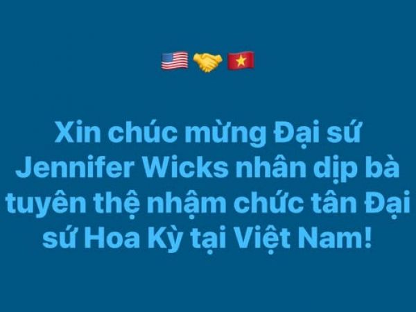 Thông tin về Tân Đại sứ Mỹ tại Việt Nam 2026