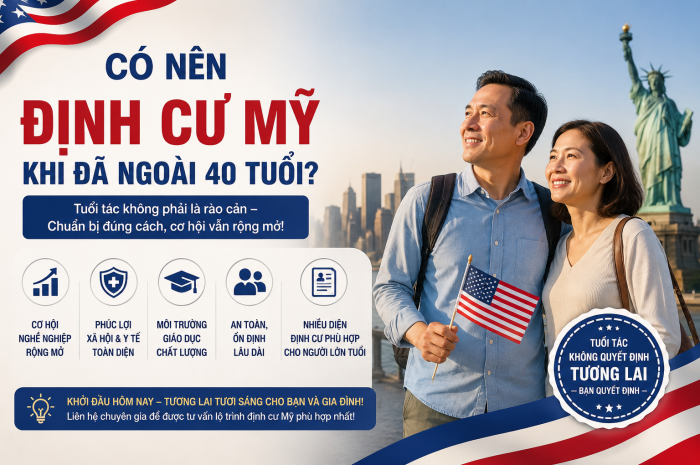 Có nên định cư Mỹ khi đã ngoài 40 tuổi?