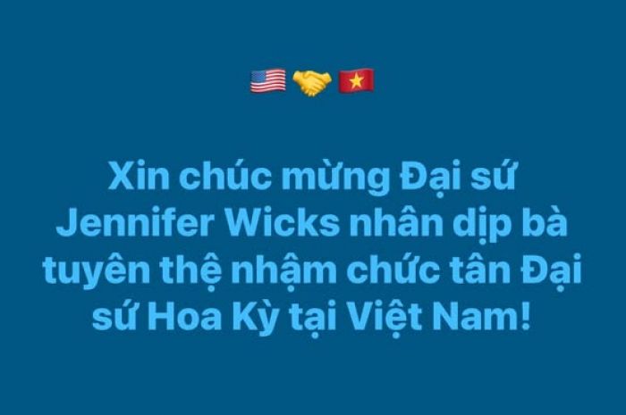 Thông tin về Tân Đại sứ Mỹ tại Việt Nam 2026